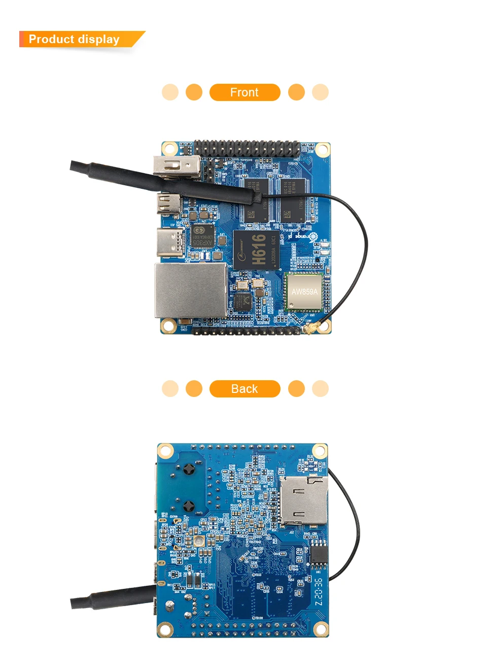 Orange Pi Zero 2 SBC Allwinner H616 Quad-Core 1GB DDR4 Ethernet Gigabit WiFi 5 BT 5.0 Android 10 Ubuntu Debian
Orange Pi Zero 2 SBC Allwinner H616 Quad-Core 1GB DDR4 Ethernet Gigabit WiFi 5 BT 5.0 Android 10 Ubuntu Debian