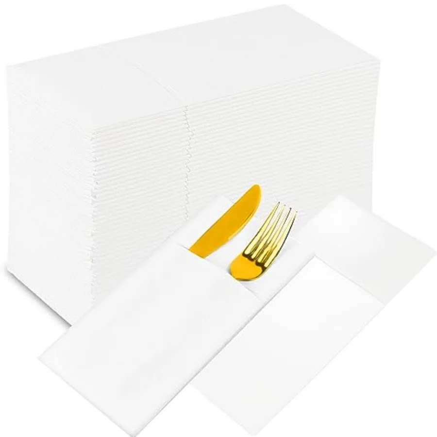 White Napkins Dinner Paper with Pocket Disposable Linen Feel Wedding Reception Napkins Bulk for Decorations Restaurant Guest Ha
White Napkins Dinner Paper with Pocket Disposable Linen Feel Wedding Reception Napkins Bulk for Decorations Restaurant Guest Ha