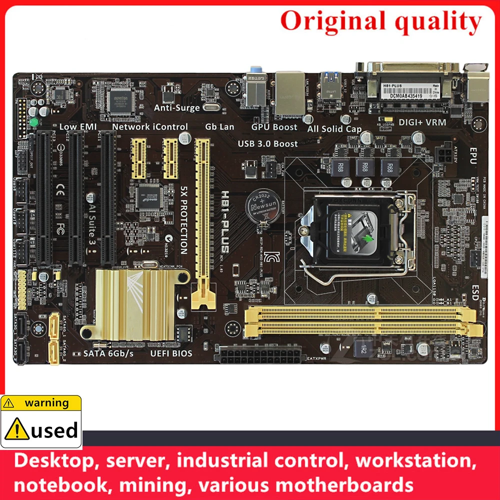 Для быстрой материнской платы LGA 1150 DDR3 16 ГБ ATX для Intel H81 десктопной материнской платы SATA III USB3.0
Для быстрой материнской платы LGA 1150 DDR3 16 ГБ ATX для Intel H81 десктопной материнской платы SATA III USB3.0