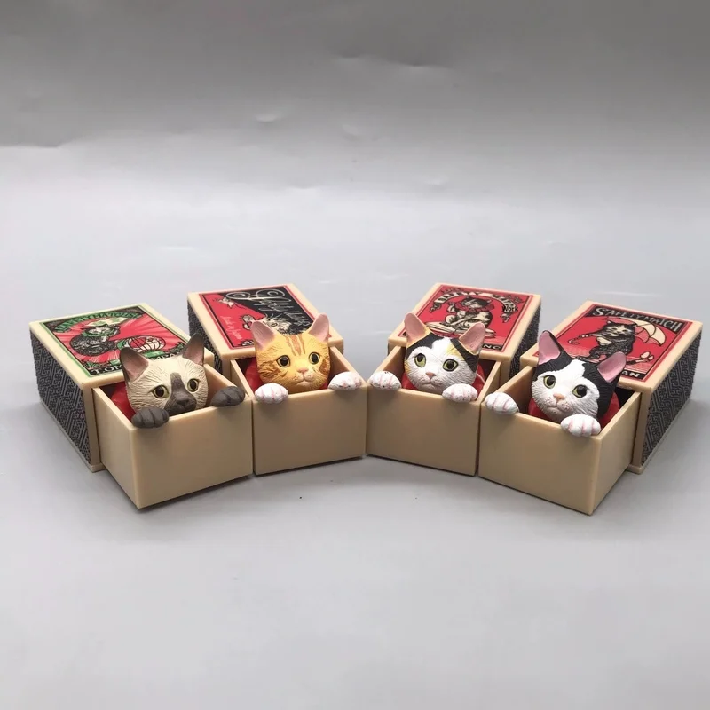 Hide And Seek Safety Match Box Кошки Слепая коробка Симпатичная аниме-фигурка из ПВХ Креативная игрушка Украшение рабочего стола Детский подарок-сюрприз
Hide And Seek Safety Match Box Кошки Слепая коробка Симпатичная аниме-фигурка из ПВХ Креативная игрушка Украшение рабочего стола Детский подарок-сюрприз