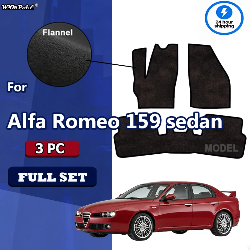 Flannel Car velour mats fit for Alfa Romeo 159 sedan, station wagon, estate, Sportwagon (2006-2011) -black
Flannel Car velour mats fit for Alfa Romeo 159 sedan, station wagon, estate, Sportwagon (2006-2011) -black