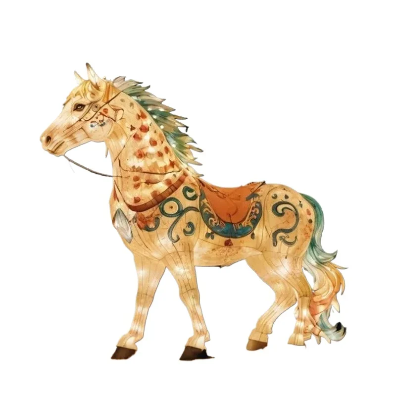 Creative colorful lanterns for the Year of the Horse, large festival lanterns, decorative items, traditional New Year lanterns
Creative colorful lanterns for the Year of the Horse, large festival lanterns, decorative items, traditional New Year lanterns
