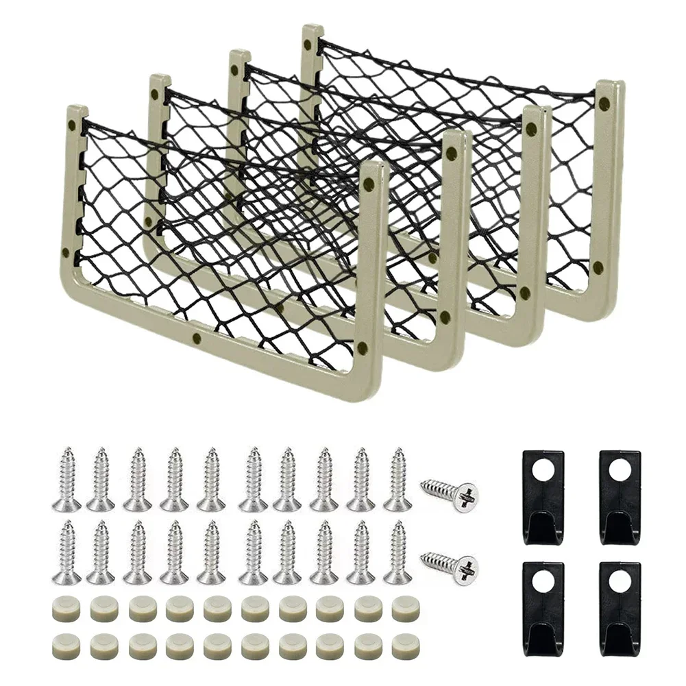 4pcs Universal Car Back Storage Elastic Mesh Net Bag Luggage Holder Pocket Camper 18.36cm Beige Vehicle Interior Accessories Net
4pcs Universal Car Back Storage Elastic Mesh Net Bag Luggage Holder Pocket Camper 18.36cm Beige Vehicle Interior Accessories Net
