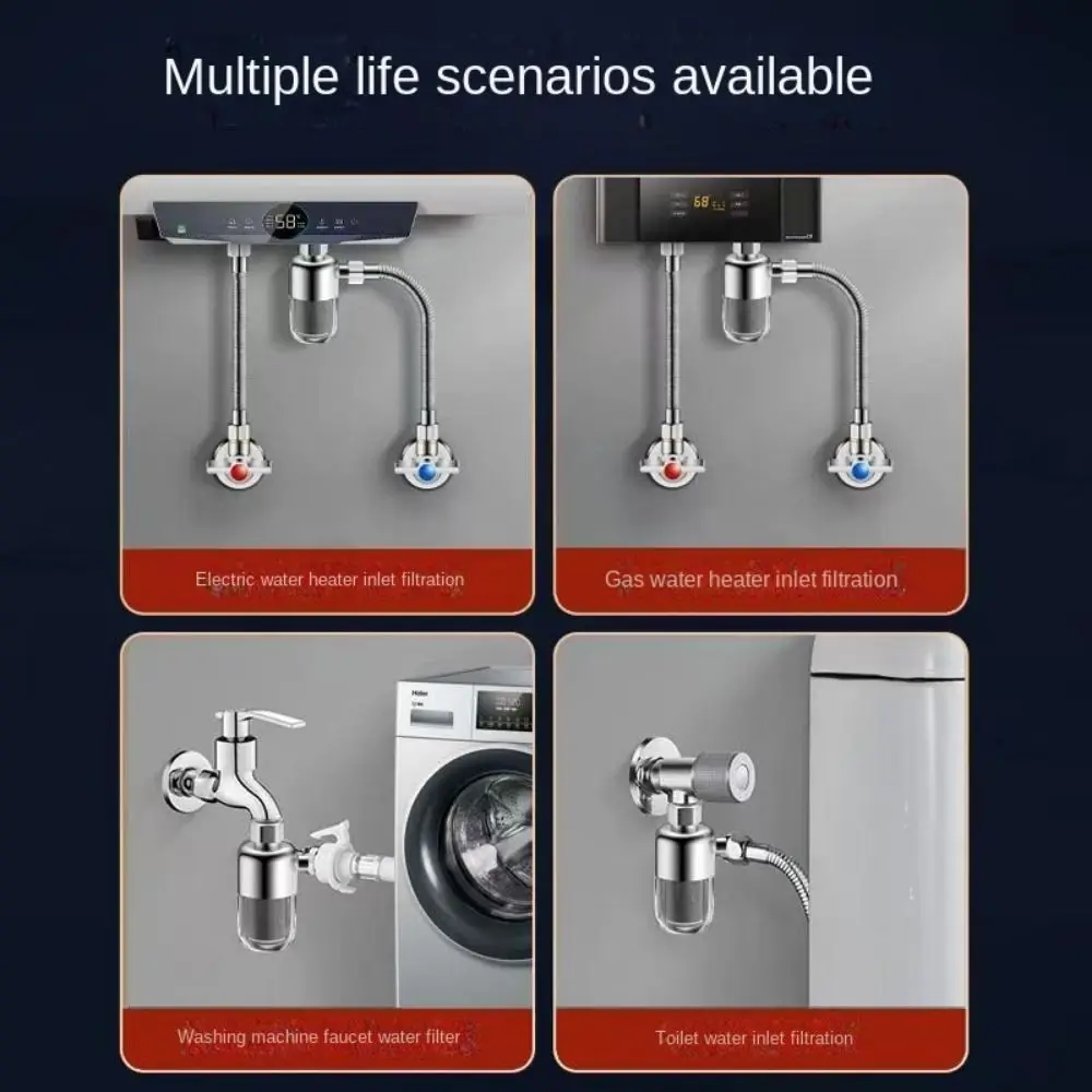 Universal Full Copper Pre Water Filter Transparent 4 Points Water Purifier Anti-scaling Stainless Steel Spray Head Bathroom
Universal Full Copper Pre Water Filter Transparent 4 Points Water Purifier Anti-scaling Stainless Steel Spray Head Bathroom