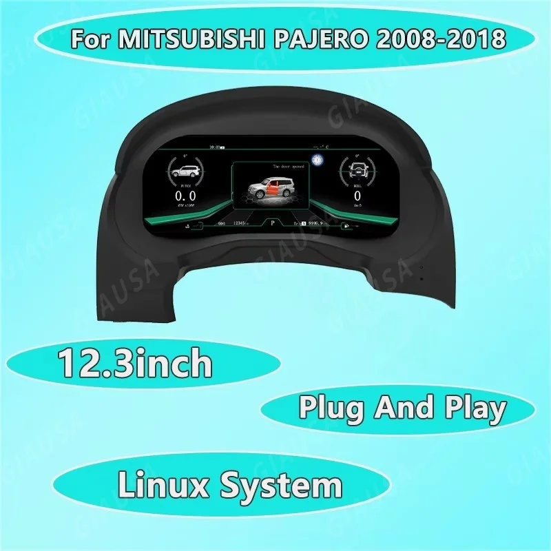 Digital Meter Screen for Mitsubishi Pajero 2006-2016 IPS Instrument Display Head Unit Refit LDC Virtual cab Speed Dashboard
Digital Meter Screen for Mitsubishi Pajero 2006-2016 IPS Instrument Display Head Unit Refit LDC Virtual cab Speed Dashboard