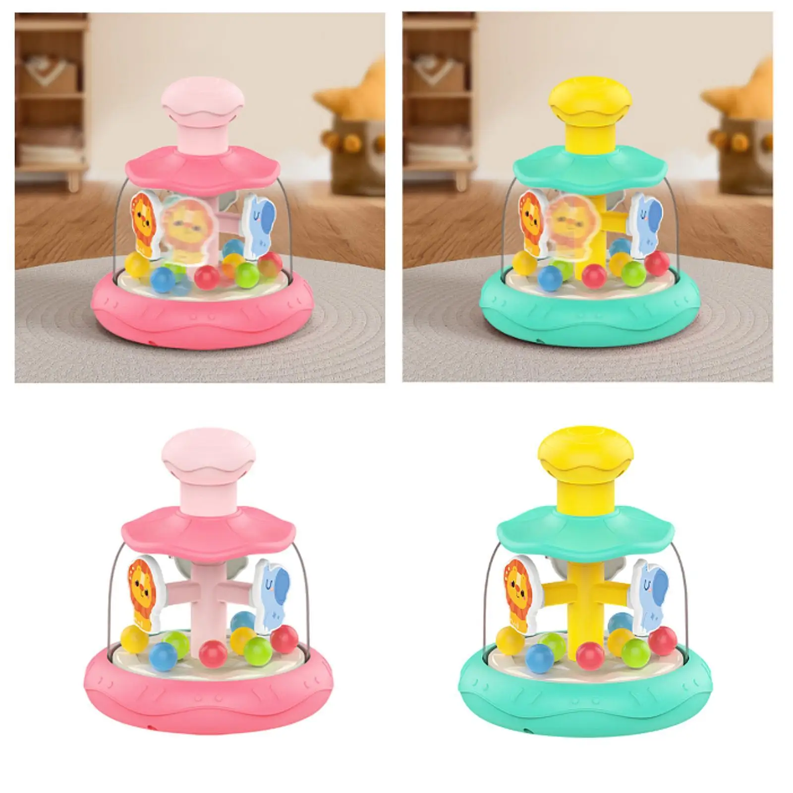 Baby Press Spinning Toy Jumping Ball Development Interactive Toy for Baby Girls Boys Toddlers Age 6 Months+ Birthday Gifts 
Baby Press Spinning Toy Jumping Ball Development Interactive Toy for Baby Girls Boys Toddlers Age 6 Months+ Birthday Gifts