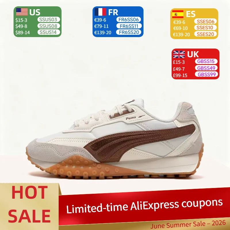 Puma Blktop Rider Stylish,Breathable,Snug-Fit,Lightweight Low-Top Casual Shoes for Men and Women–White,Brown, and Gray 393151-08
Puma Blktop Rider Stylish,Breathable,Snug-Fit,Lightweight Low-Top Casual Shoes for Men and Women–White,Brown, and Gray 393151-08