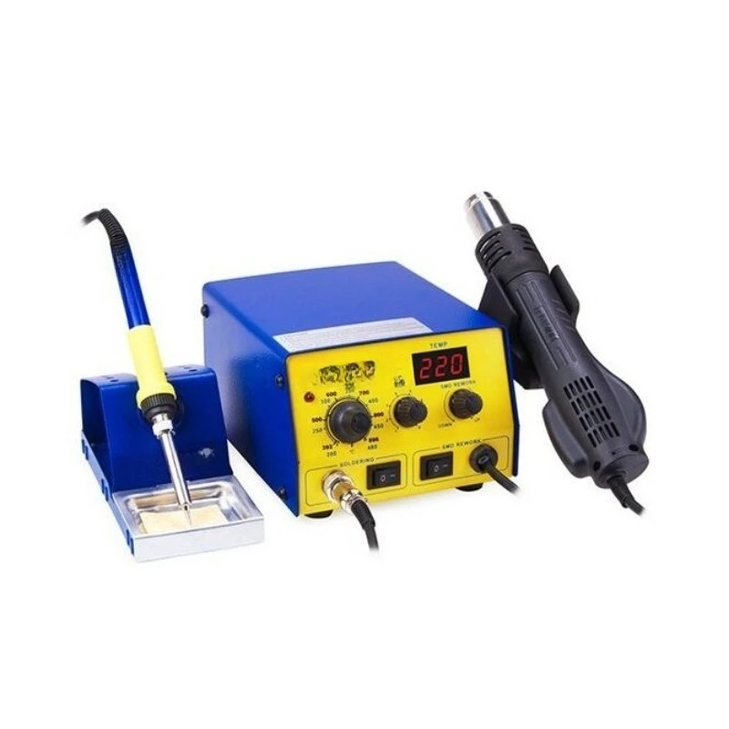 2-in-1 Soldering Station with Air Gun, Digital Temp Control for Mobile Phone Repair
2-in-1 Soldering Station with Air Gun, Digital Temp Control for Mobile Phone Repair
