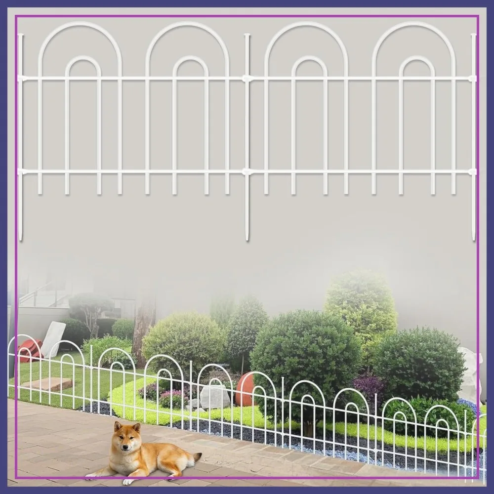 45ft x 13in Animal Barrier Fence, 32 Panels No Dig Fence for Dogs, Anti Digging Defense Garden Edging, Rustproof Metal Arched Fencing for Outdoor Yard, White
45ft x 13in Animal Barrier Fence, 32 Panels No Dig Fence for Dogs, Anti Digging Defense Garden Edging, Rustproof Metal Arched Fencing for Outdoor Yard, White
