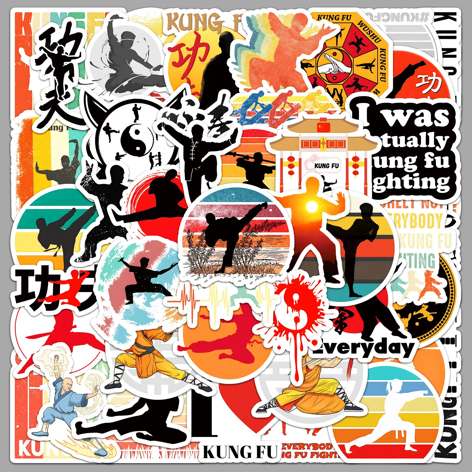 50PCS Chinese Kung Fu Stickers Cool Cartoon Decals DIY Fridge Luggage Laptop Phone Guitar Car Bike Decoration Sticker Toys Gifts
50PCS Chinese Kung Fu Stickers Cool Cartoon Decals DIY Fridge Luggage Laptop Phone Guitar Car Bike Decoration Sticker Toys Gifts