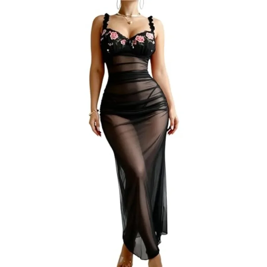 Floral Embroidery Ruched Bodycon Lingerie Dress Set Lace Chemise Babydoll Mesh Sheer S-XL
Floral Embroidery Ruched Bodycon Lingerie Dress Set Lace Chemise Babydoll Mesh Sheer S-XL