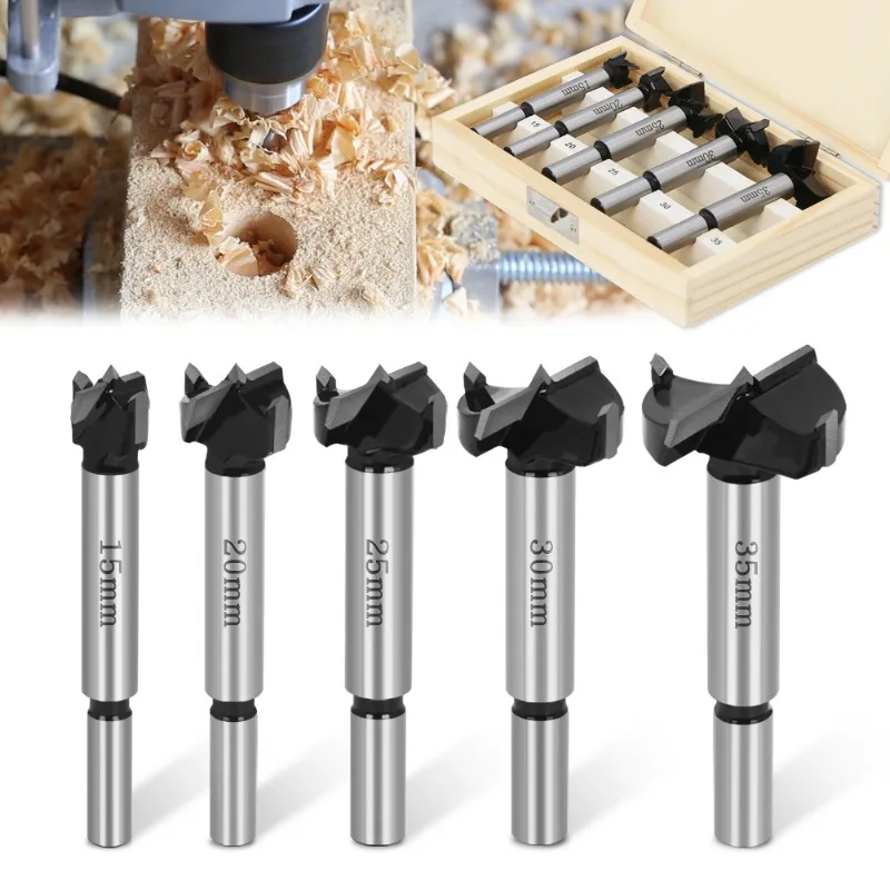 5 PCS Forstner Tips Hinge Boring Drill Bit Set for Carpentry Wood Window Hole Cutter Auger Wooden Drilling Dia 15 20 25 30 35mm
5 PCS Forstner Tips Hinge Boring Drill Bit Set for Carpentry Wood Window Hole Cutter Auger Wooden Drilling Dia 15 20 25 30 35mm