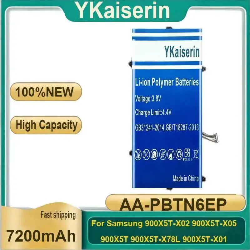 Laptop Battery AA-PBTN6EP 7200Mah For Samsung 900X5T-X02 900X5T-X05 900X5T 900X5T-X78L 900X5T-X01
Laptop Battery AA-PBTN6EP 7200Mah For Samsung 900X5T-X02 900X5T-X05 900X5T 900X5T-X78L 900X5T-X01