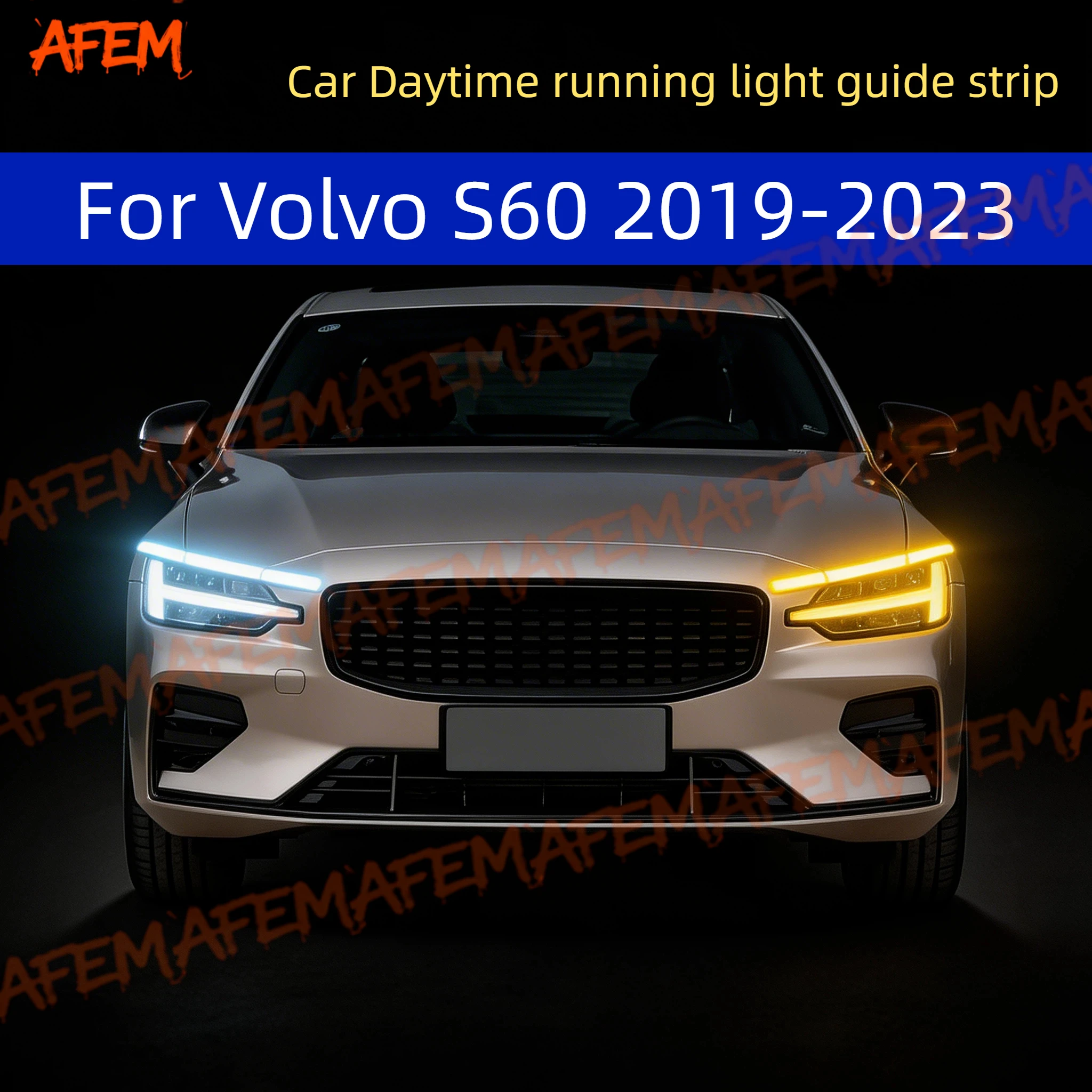 2pcs For Volvo S60 2019-2023 Car DRL Daytime Running Light Start Scan Style Sequential Flowing Turn Signal Light Ultra-Thin LED
2pcs For Volvo S60 2019-2023 Car DRL Daytime Running Light Start Scan Style Sequential Flowing Turn Signal Light Ultra-Thin LED
