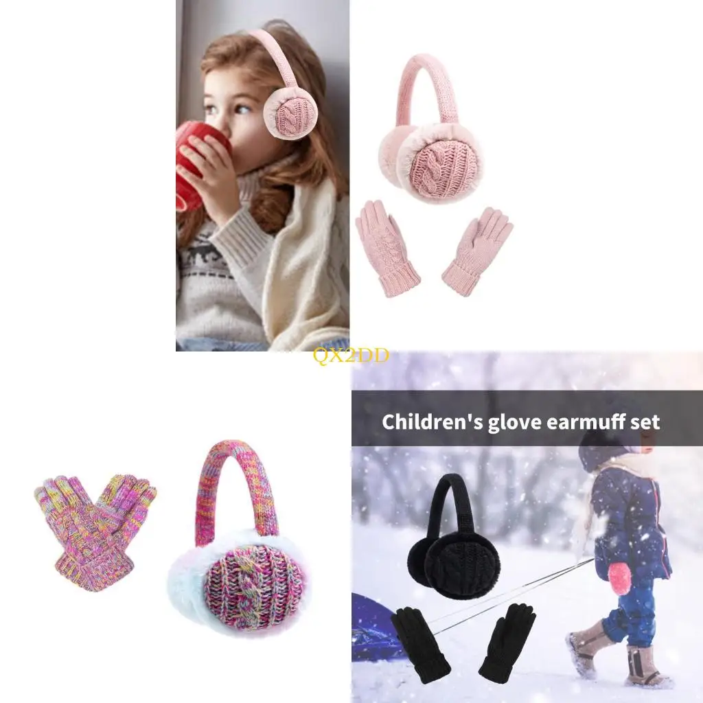 QX2D Children's Foldable Ear Warmer & Gloves Set Cosy Split Mittens Multiple Color
QX2D Children's Foldable Ear Warmer & Gloves Set Cosy Split Mittens Multiple Color