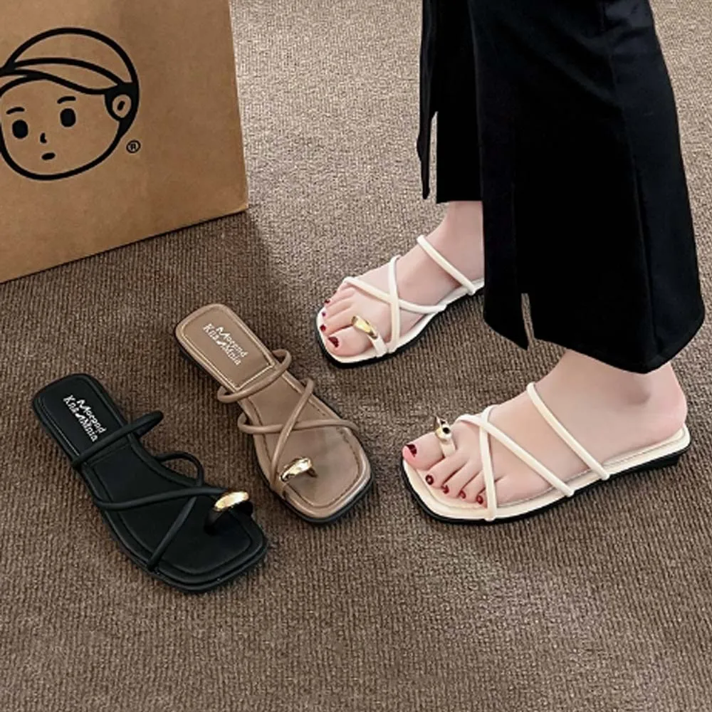 2025 Women’s Strappy Toe-Ring Slip On Kitten Heel Leather Dress Sandal Slipper Beach Summer Flat Heel Roman Shoes Footwear
2025 Women’s Strappy Toe-Ring Slip On Kitten Heel Leather Dress Sandal Slipper Beach Summer Flat Heel Roman Shoes Footwear