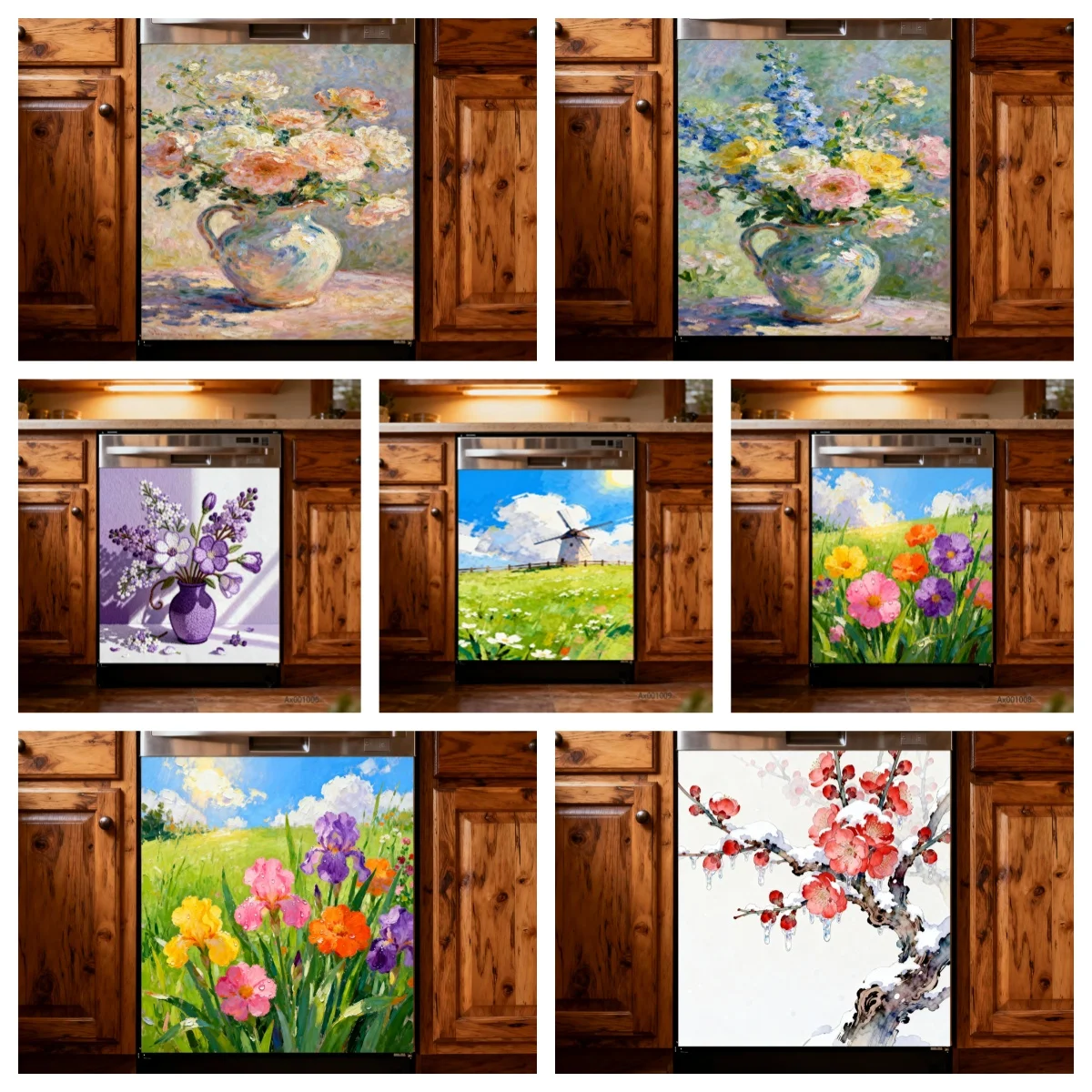 Impressionist Oil Painting Pastoral Dishwasher Decor Doors Sticker Self-Adhesive Decals Kitchen Cabinets Door Art Mural Decals
Impressionist Oil Painting Pastoral Dishwasher Decor Doors Sticker Self-Adhesive Decals Kitchen Cabinets Door Art Mural Decals