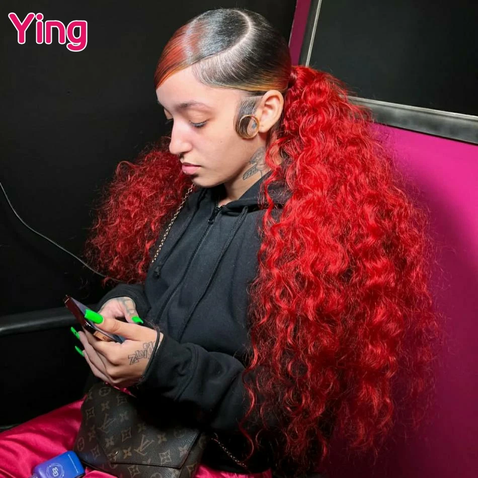 30 36 Inch Curly Dark Root 13x6 Lace Frontal Wig 200% Omber Red Colored Human Hair Wigs for Women Water Deep 13x4 Lace Front Wig
30 36 Inch Curly Dark Root 13x6 Lace Frontal Wig 200% Omber Red Colored Human Hair Wigs for Women Water Deep 13x4 Lace Front Wig