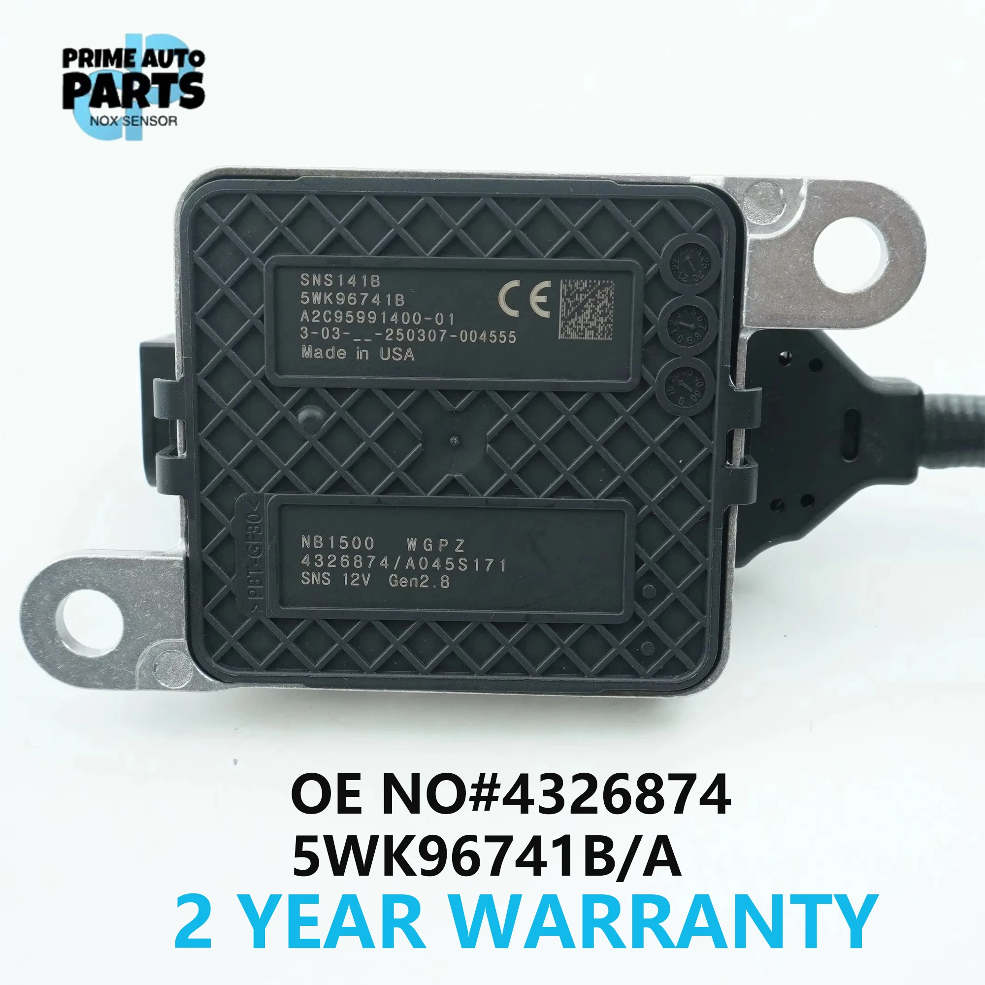 4326874 5WK96741A 5WK9 6741A 5WK96741B 5WK9 6741B Новый датчик оксида азота NOx для Cumminss 11.9L 15.0L 2013-2018
4326874 5WK96741A 5WK9 6741A 5WK96741B 5WK9 6741B Новый датчик оксида азота NOx для Cumminss 11.9L 15.0L 2013-2018