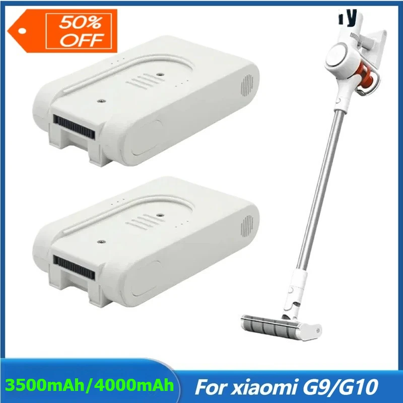 3500mAh/4000mAh Rechargeable Lithium Ion Battery Pack for Xiaomi Mijia G9 G10 Wireless Vacuum Cleaner Battery Accessories
3500mAh/4000mAh Rechargeable Lithium Ion Battery Pack for Xiaomi Mijia G9 G10 Wireless Vacuum Cleaner Battery Accessories