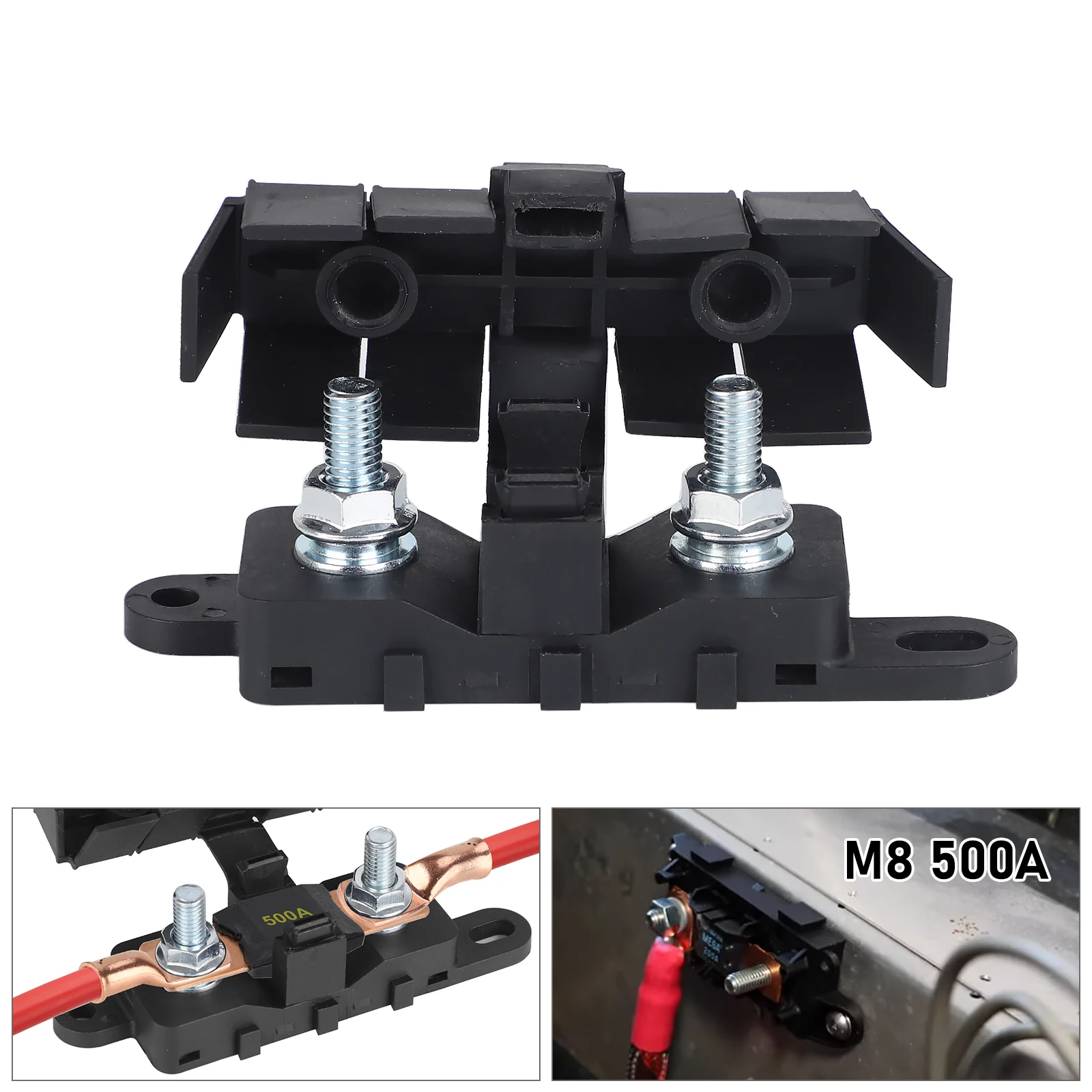 Cnspeed Mega Fuse Holder 500A 70V Bolt Down Auto Fuse Block/holder for Car Rv Boat M8 Stud Hole Flammability Rating Ul94
Cnspeed Mega Fuse Holder 500A 70V Bolt Down Auto Fuse Block/holder for Car Rv Boat M8 Stud Hole Flammability Rating Ul94