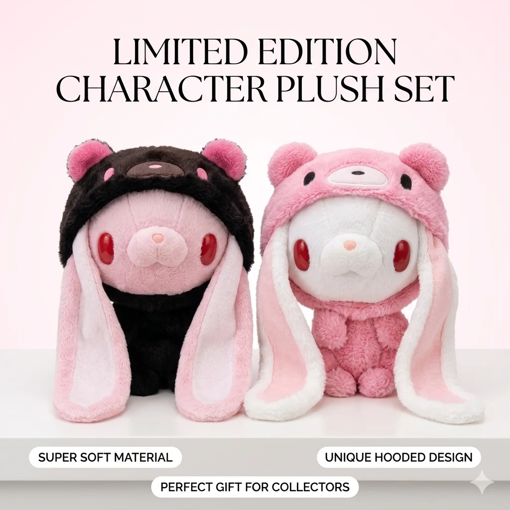 Cute gloomy bear vintage rabbit cosplay plush charm pink black white dress up doll pendant portable bag ornament
Cute gloomy bear vintage rabbit cosplay plush charm pink black white dress up doll pendant portable bag ornament