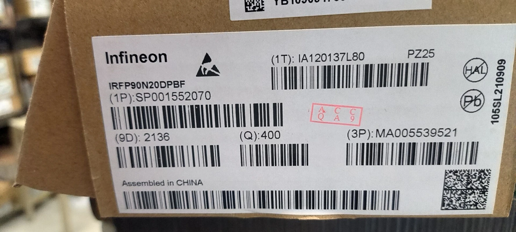 (10pcs) IRFP90N20DPBF TO-247 IRF90N20 FP90N20DPBF IRFP90N20 TO247 90A 200V SMPS MOSFET High Frequency DC-DC Converters
(10pcs) IRFP90N20DPBF TO-247 IRF90N20 FP90N20DPBF IRFP90N20 TO247 90A 200V SMPS MOSFET High Frequency DC-DC Converters
