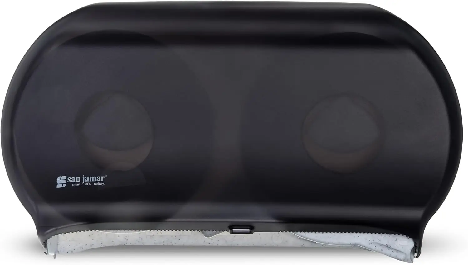 Twin Roll Jumbo Tissue Dispenser - Holds Two 9" Rolls, Transparent Black
Twin Roll Jumbo Tissue Dispenser - Holds Two 9" Rolls, Transparent Black