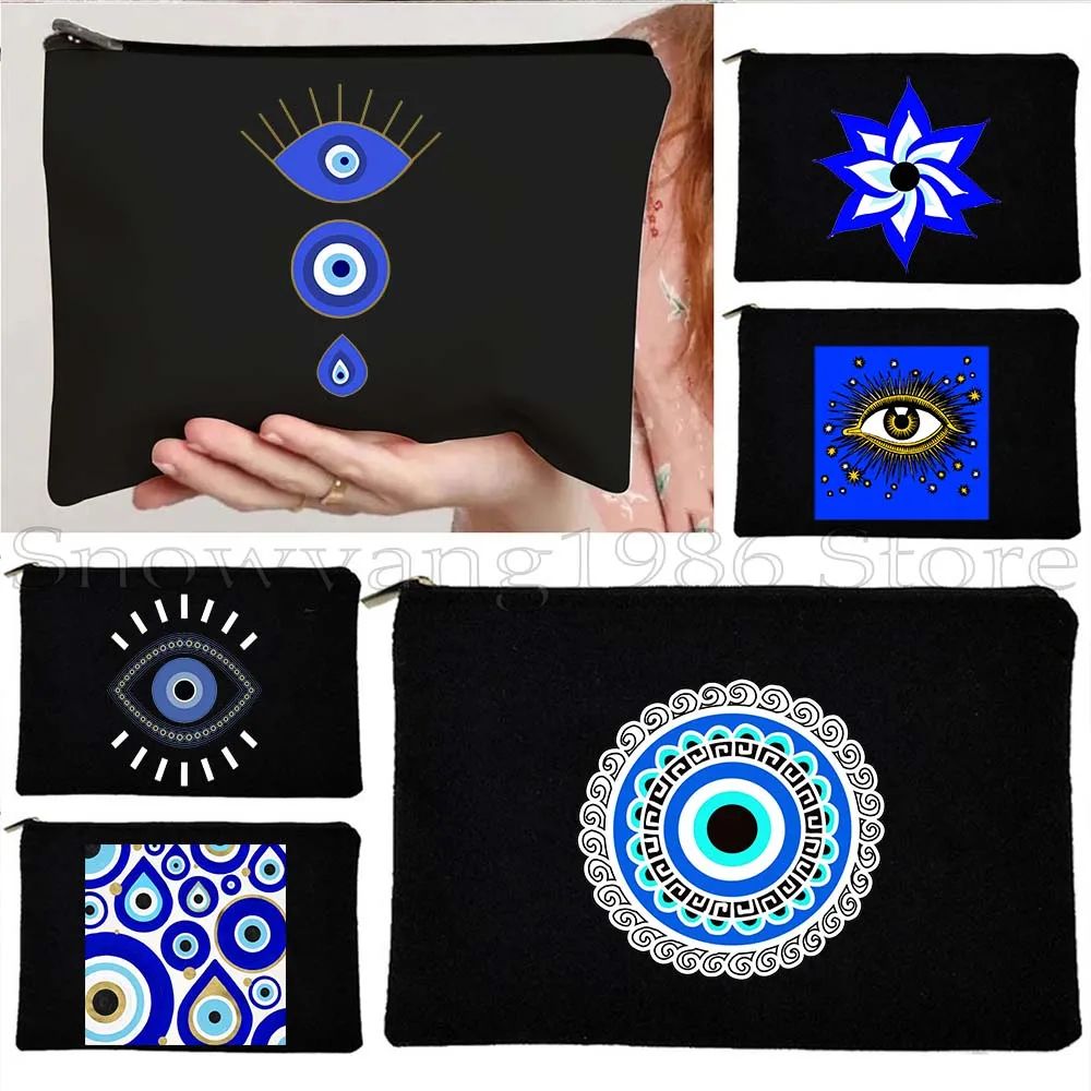 Greek Blue Evil Eye Protection Lucky Charm Floral GREECE Gifts Canvas Cosmetic Bag Makeup Lipstick Storage Pouch Pencil Case
Greek Blue Evil Eye Protection Lucky Charm Floral GREECE Gifts Canvas Cosmetic Bag Makeup Lipstick Storage Pouch Pencil Case