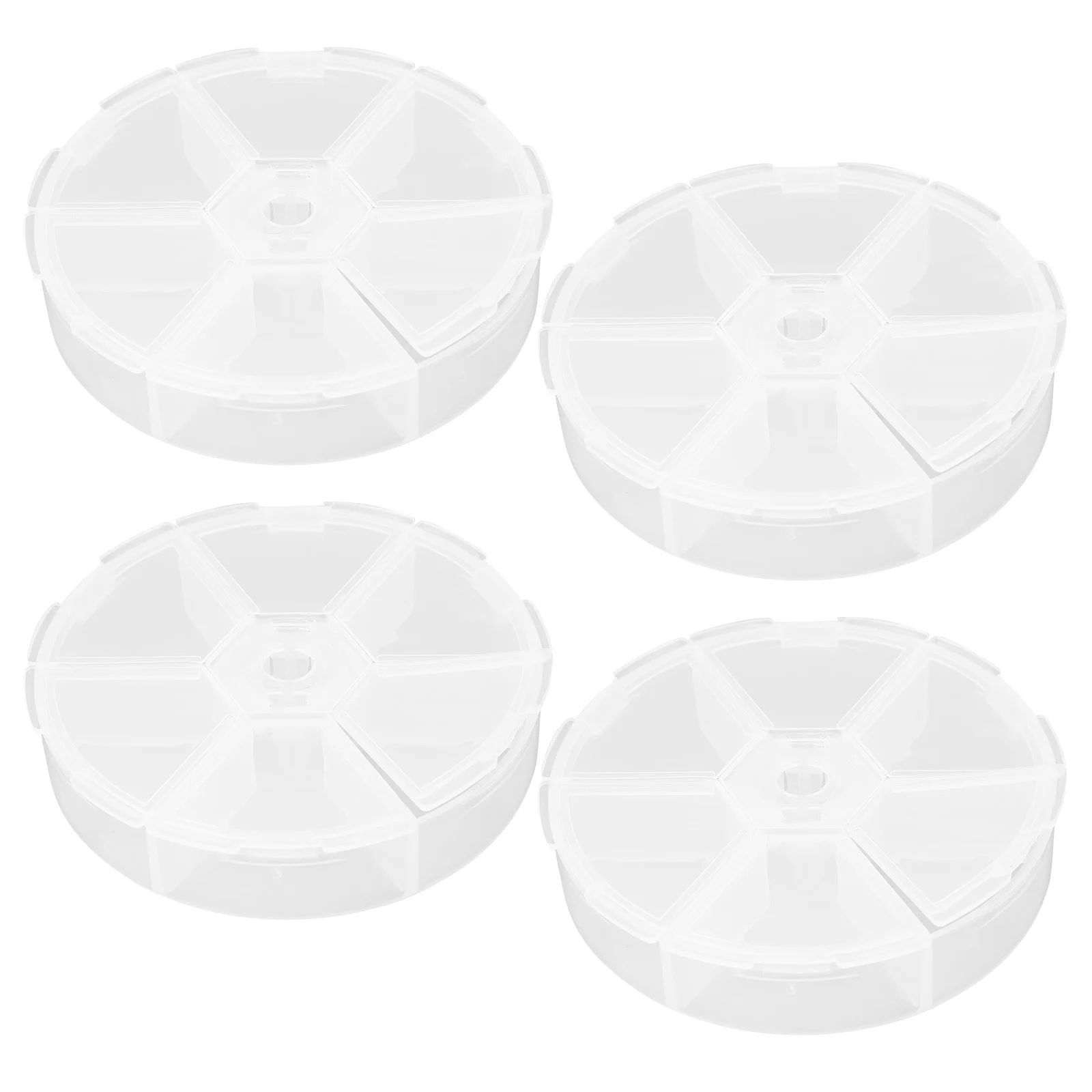 4 Pcs Round Jewelry Boxes Transparent Bead Containers Portable Compartment ganizers for Small Parts Storage Solutions
4 Pcs Round Jewelry Boxes Transparent Bead Containers Portable Compartment ganizers for Small Parts Storage Solutions