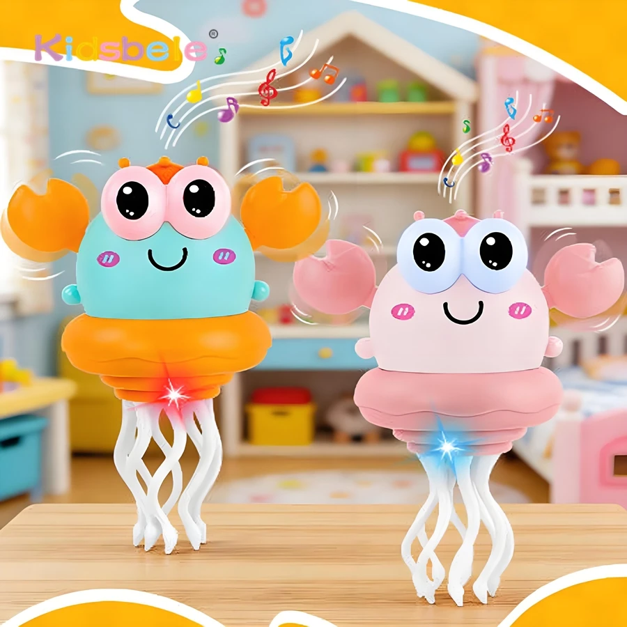 Electric Dancing Crab Toy with Music Light Auto Avoided Obstacle Crab Baby Infant Early Educational Crawling Toy Birthday Gift
Electric Dancing Crab Toy with Music Light Auto Avoided Obstacle Crab Baby Infant Early Educational Crawling Toy Birthday Gift