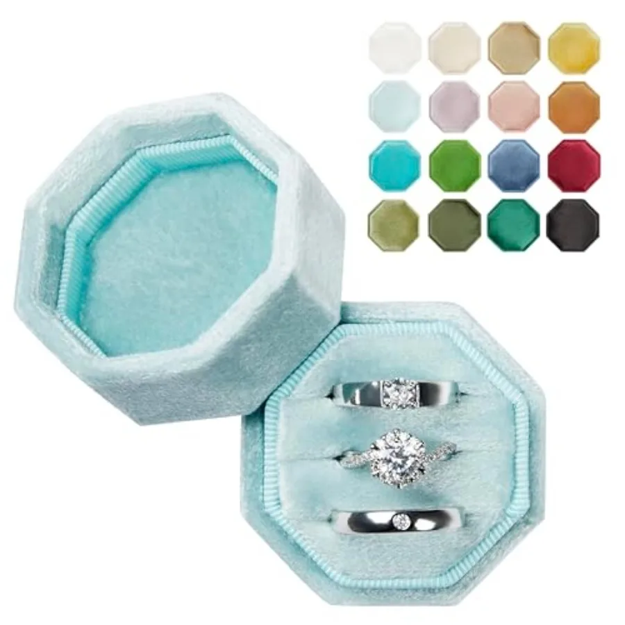 Proposal Ring Storage Box Vintage Velvet Ring Organizer with Detachable Lid Valentine's Day Ring Box
Proposal Ring Storage Box Vintage Velvet Ring Organizer with Detachable Lid Valentine's Day Ring Box