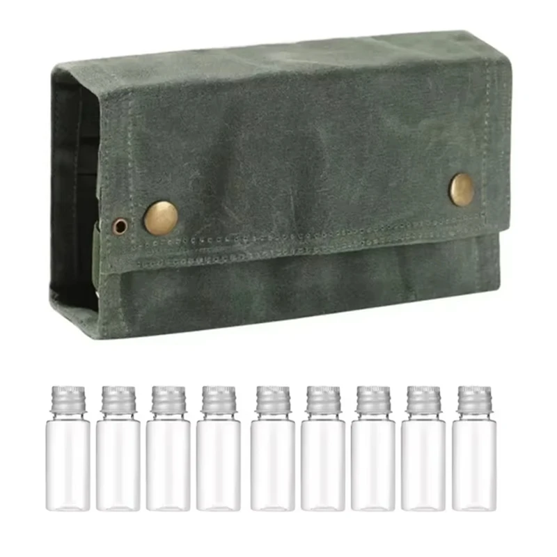 NEW-Outdoor Camping Spice Storage Bag With 9 Jars - Condiment Container Set For Picnic & Barbecue
NEW-Outdoor Camping Spice Storage Bag With 9 Jars - Condiment Container Set For Picnic & Barbecue