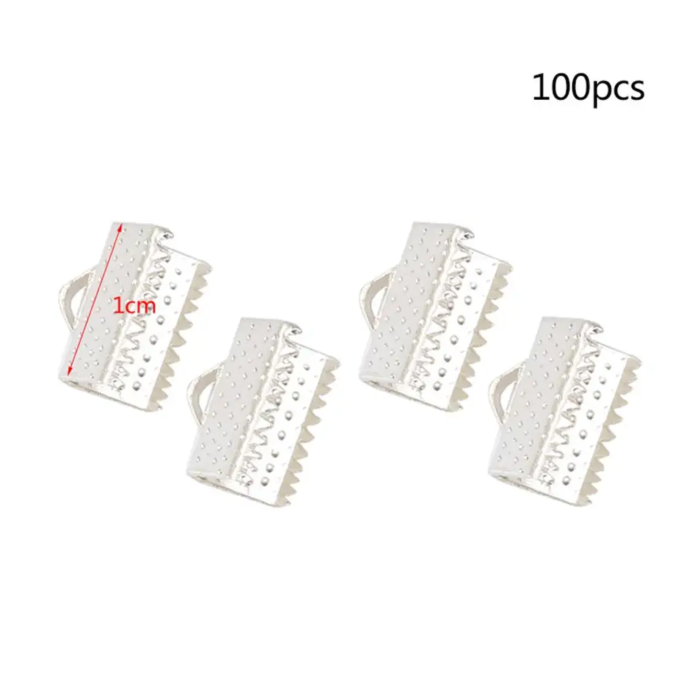 100PCS Metal Clamp Clamps Jewelry Making Easy End Clasp Connector Fasteners Cord Accessories Crimps Plated Ribbon Ends Textured
100PCS Metal Clamp Clamps Jewelry Making Easy End Clasp Connector Fasteners Cord Accessories Crimps Plated Ribbon Ends Textured