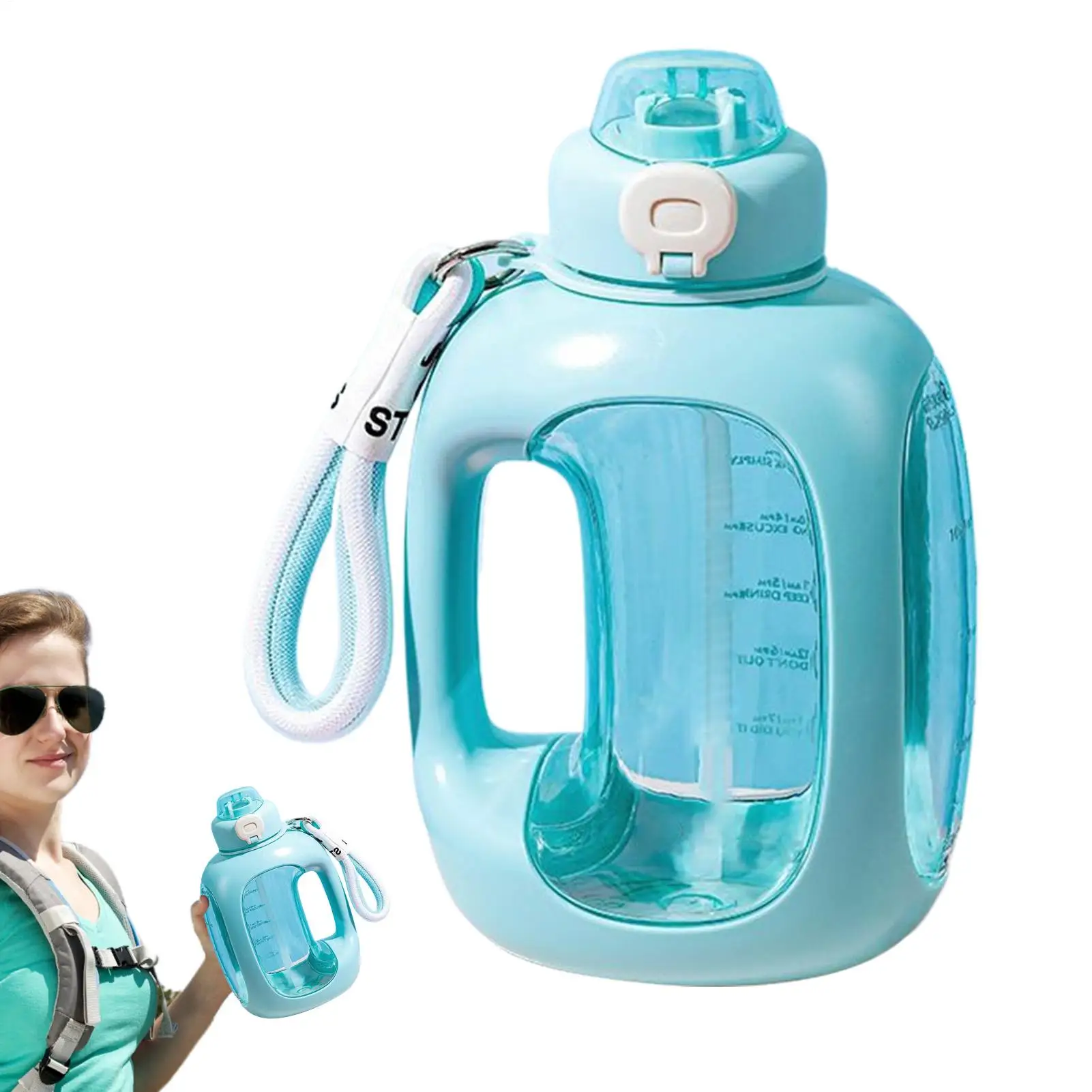 Large Water Bottle 1500ml Water Bottles With Straw Sports Jug Cup For Travel Fitness Hiking Cycling Gym Outdoors Beach School 
Large Water Bottle 1500ml Water Bottles With Straw Sports Jug Cup For Travel Fitness Hiking Cycling Gym Outdoors Beach School