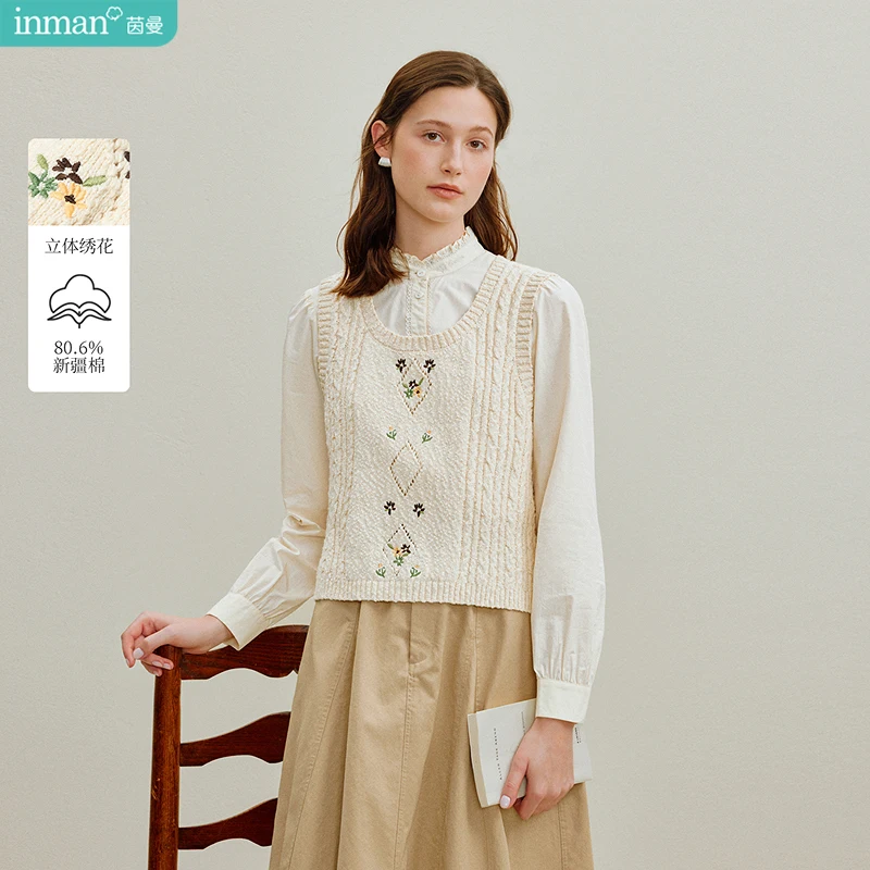 INMAN Lazy Style Cable Knit Embroidery Oversized Pullover Vest Women's 2025 Autumn New Casual Knit Sweater Top | Fashion Loose F
INMAN Lazy Style Cable Knit Embroidery Oversized Pullover Vest Women's 2025 Autumn New Casual Knit Sweater Top | Fashion Loose F