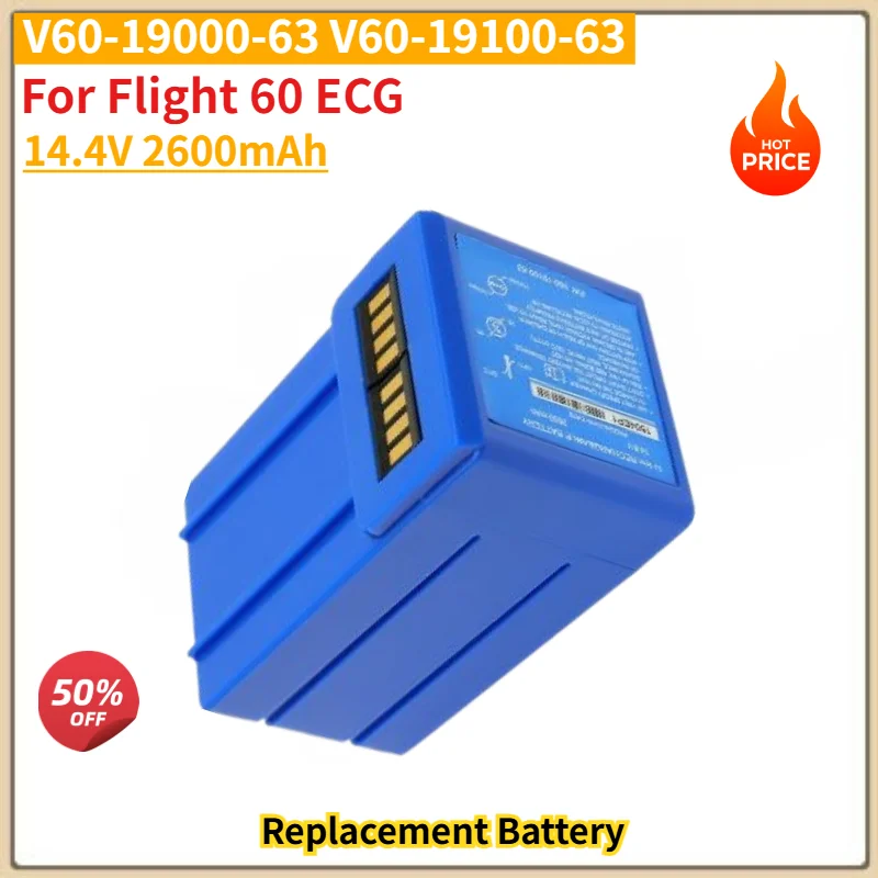 For Flight 60 ECG Brand New High Quality V60-19000-63 V60-19100-63 14.4V 2600mAh Replacement Battery
For Flight 60 ECG Brand New High Quality V60-19000-63 V60-19100-63 14.4V 2600mAh Replacement Battery