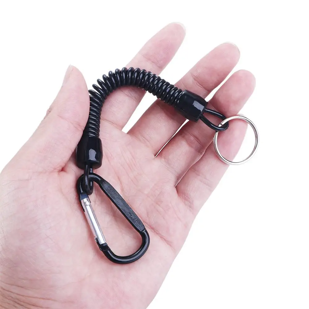Hiking Flexible Secure Tools Keyring Outdoor Tackle Elastic Carabiner Spring Rope Lanyards Fishing String
Hiking Flexible Secure Tools Keyring Outdoor Tackle Elastic Carabiner Spring Rope Lanyards Fishing String
