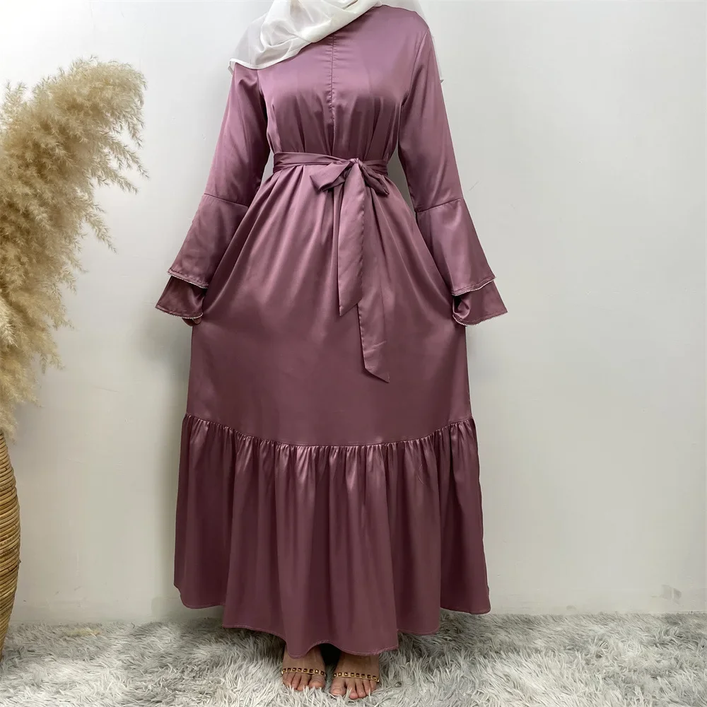 Ramadan Ruffle Satin Abayas for Women Muslim Maxi Dress Dubai Kaftan Turkey Robe Islam Jalabiya Femme Musulmane Vestidos Abaya
Ramadan Ruffle Satin Abayas for Women Muslim Maxi Dress Dubai Kaftan Turkey Robe Islam Jalabiya Femme Musulmane Vestidos Abaya