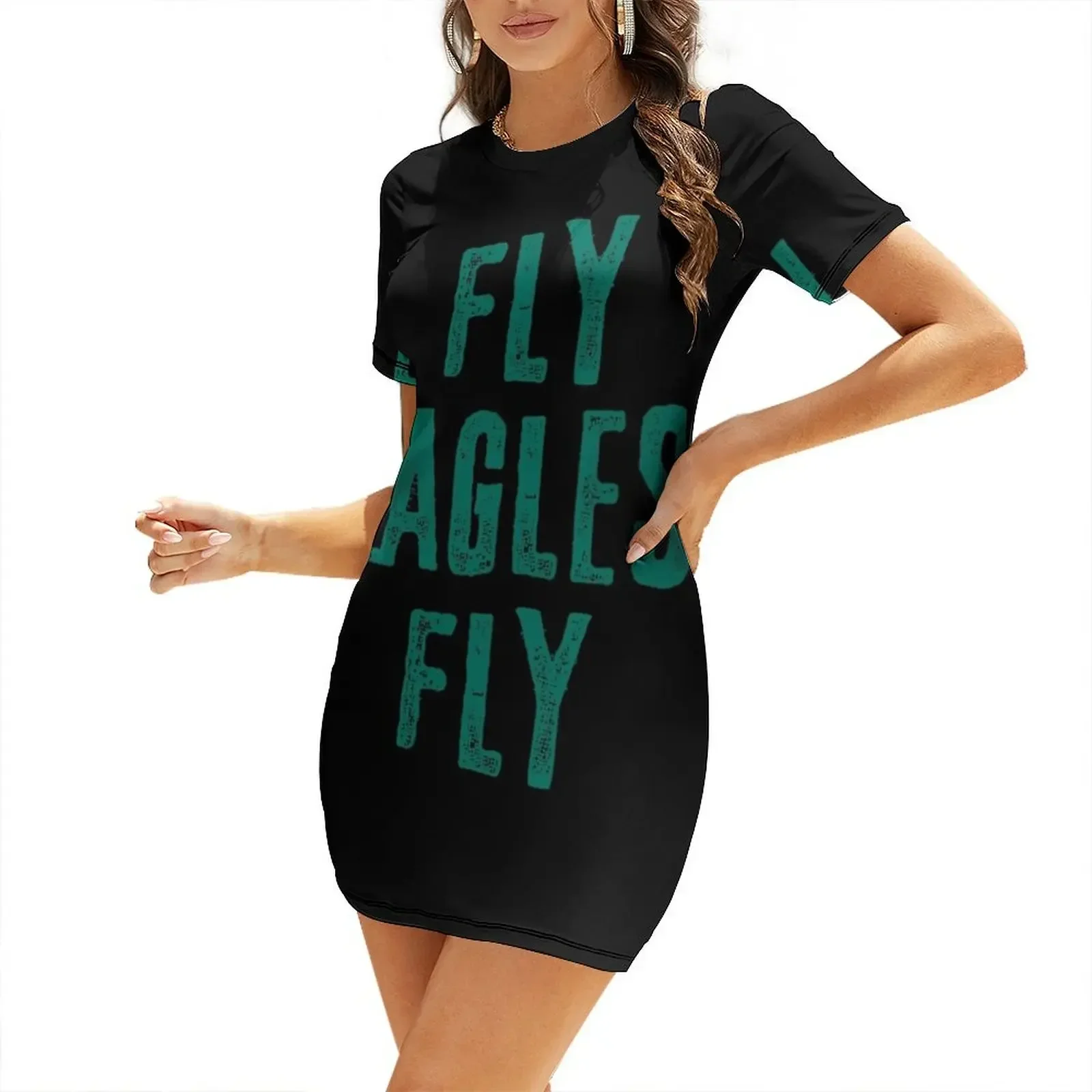 Fly Eagles Fly Short-Sleeved Dress Summer dresses for women women's clothing trend 2026 summer women's suit
Fly Eagles Fly Short-Sleeved Dress Summer dresses for women women's clothing trend 2026 summer women's suit