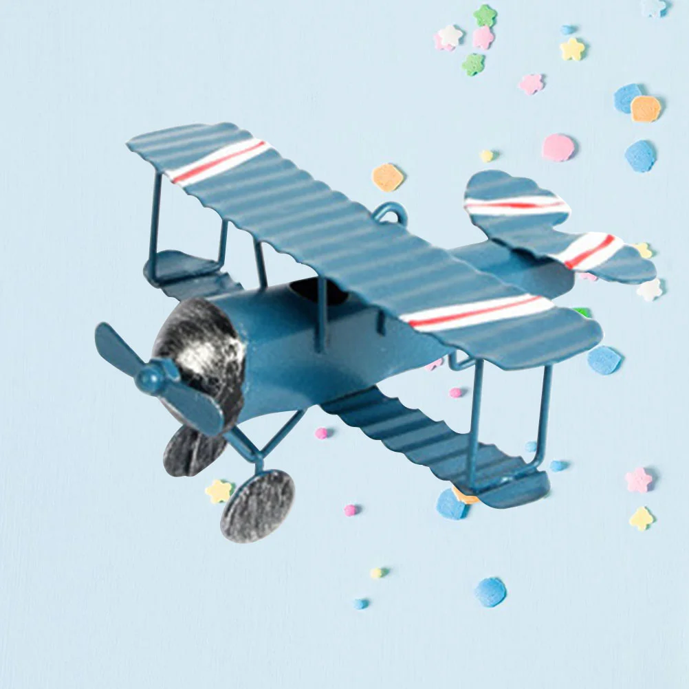 Statue Decor Desktop Toys Vintage Wrought Iron Aircraft Airplane Models Blue Pendant
Statue Decor Desktop Toys Vintage Wrought Iron Aircraft Airplane Models Blue Pendant