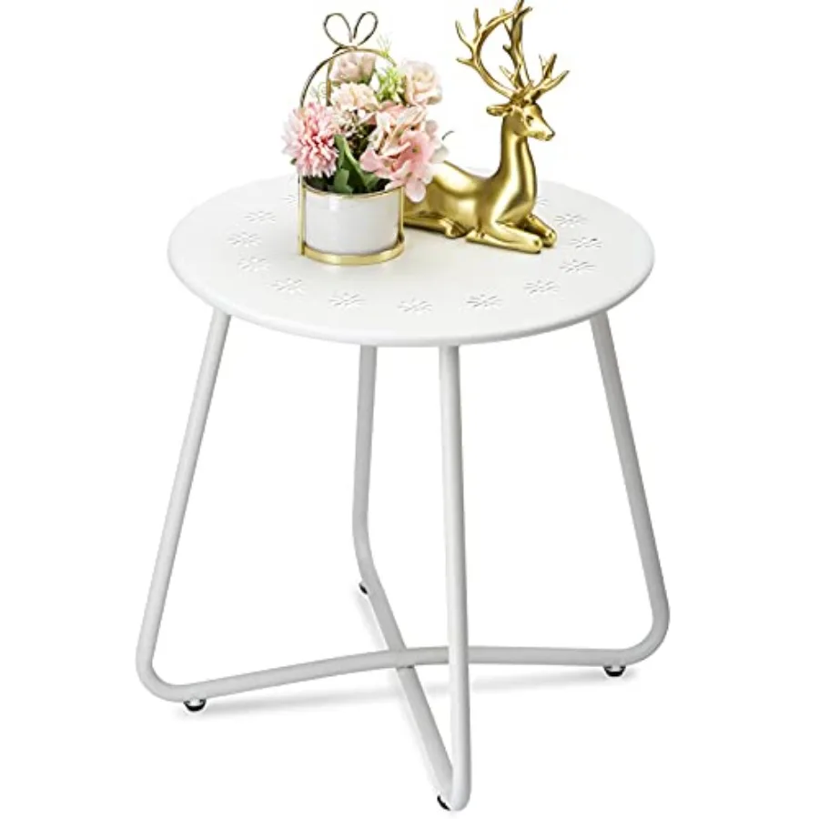 Outdoor Side Tables with Flower Cut Outs Weather Resistant Steel Patio Side Table Small Round Outdoor End Table Metal Side Tabl
Outdoor Side Tables with Flower Cut Outs Weather Resistant Steel Patio Side Table Small Round Outdoor End Table Metal Side Tabl
