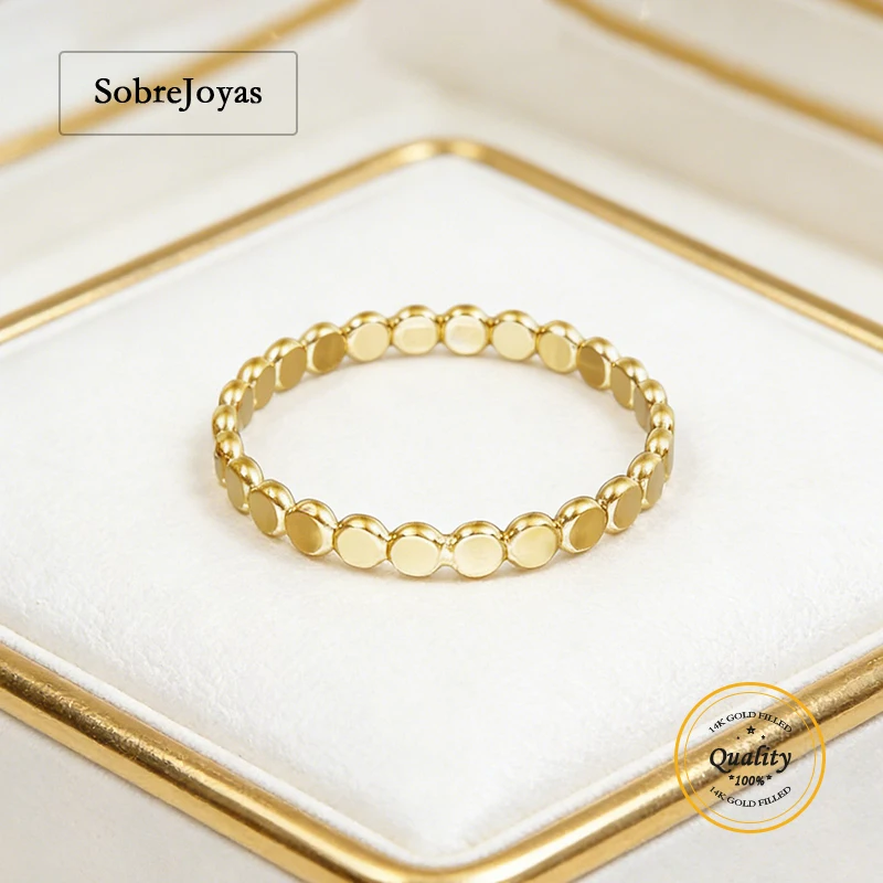 Flat Beaded Ring 14K Gold Filled 1.8mm Flat Beaded Rings Minimalist Knuckle Ring Gold Jewelry Gold Accessories Rings for Women
Flat Beaded Ring 14K Gold Filled 1.8mm Flat Beaded Rings Minimalist Knuckle Ring Gold Jewelry Gold Accessories Rings for Women