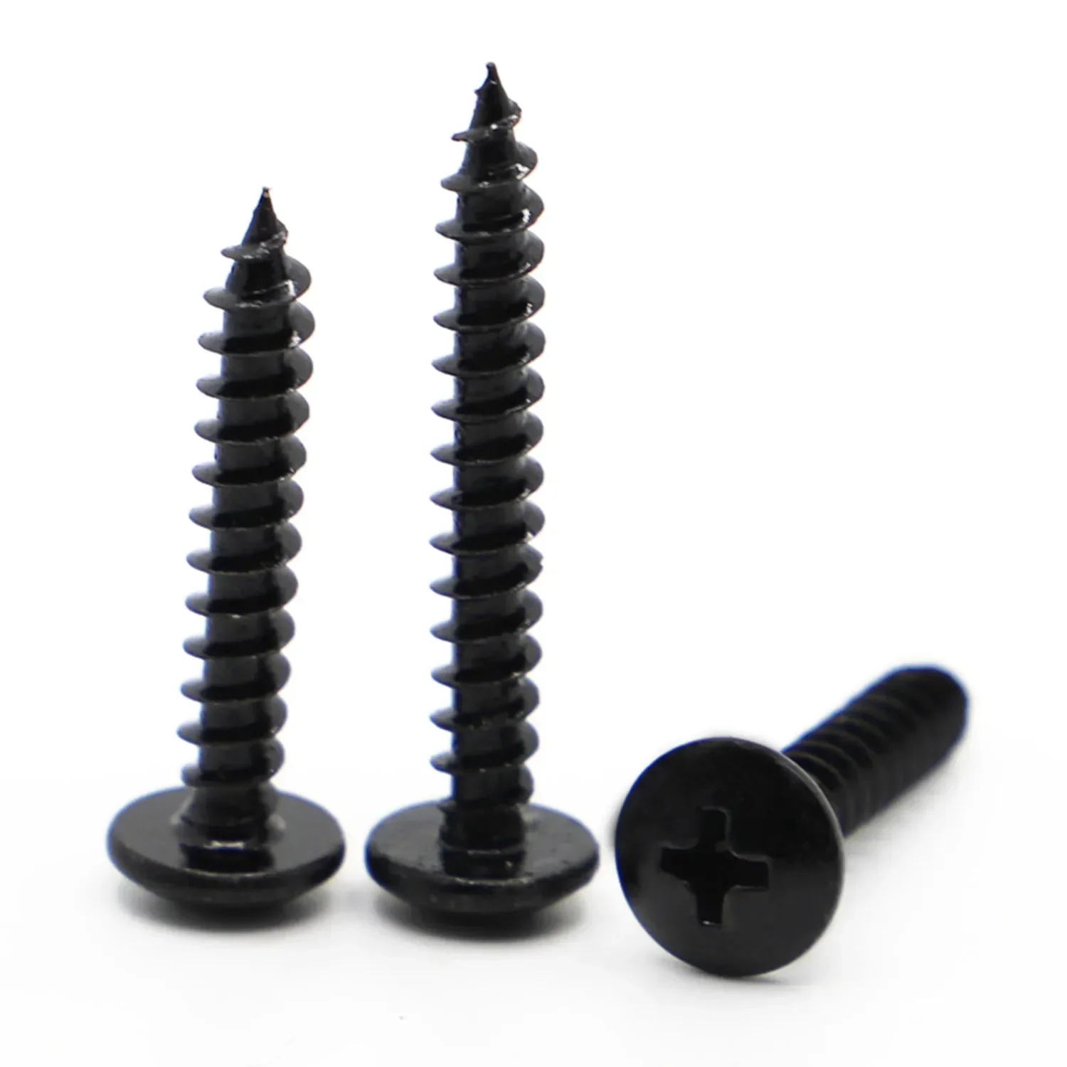 M3 M3.5 M4 M5 M6 Black Steel Phillips Truss Head Screw (Cross Recessed Mushroom Head) Self Tapping Screws
M3 M3.5 M4 M5 M6 Black Steel Phillips Truss Head Screw (Cross Recessed Mushroom Head) Self Tapping Screws
