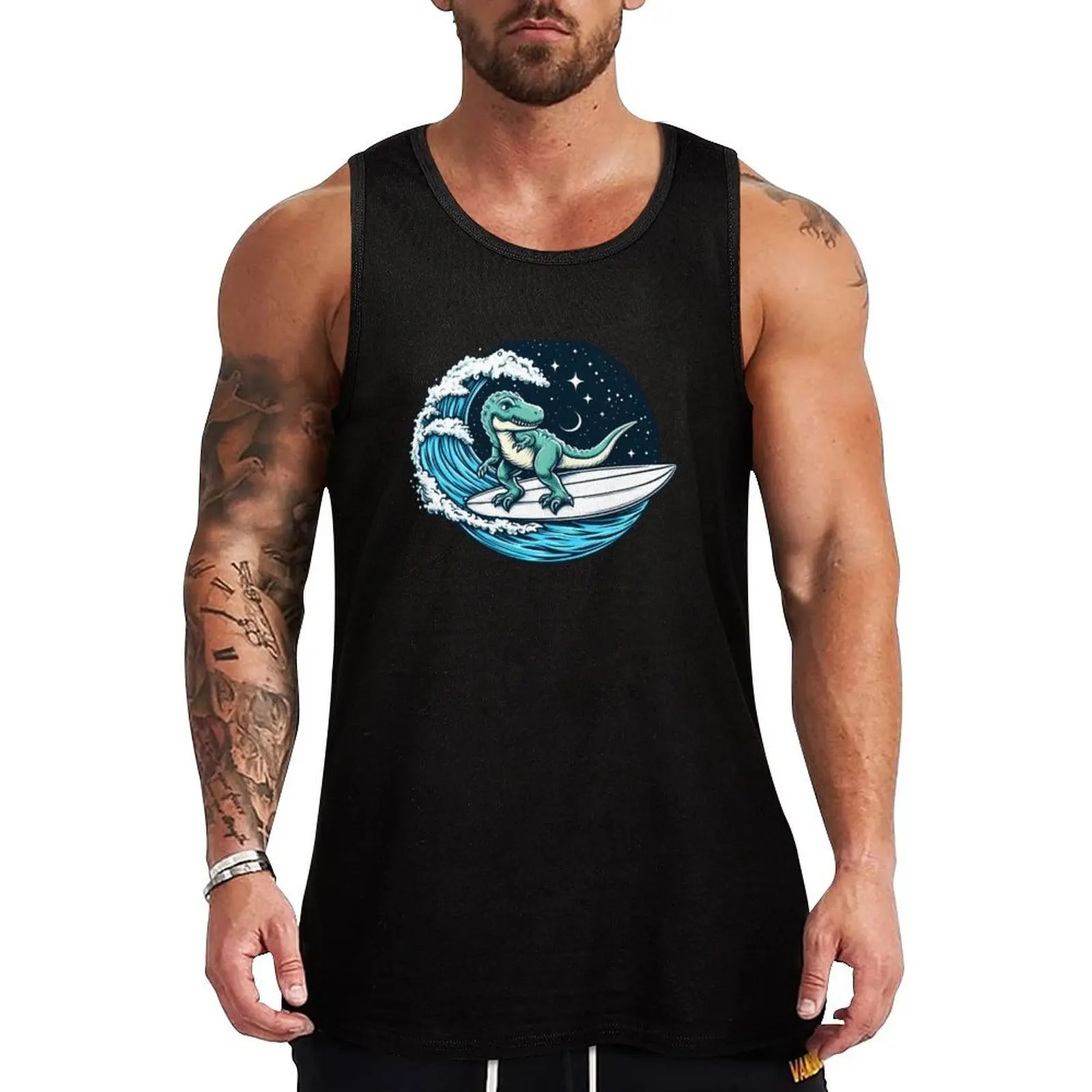 Dinosaur Surfing In Space Tank Top Fitness Tank Top Lightweight Breathable Gym Shirt
Dinosaur Surfing In Space Tank Top Fitness Tank Top Lightweight Breathable Gym Shirt