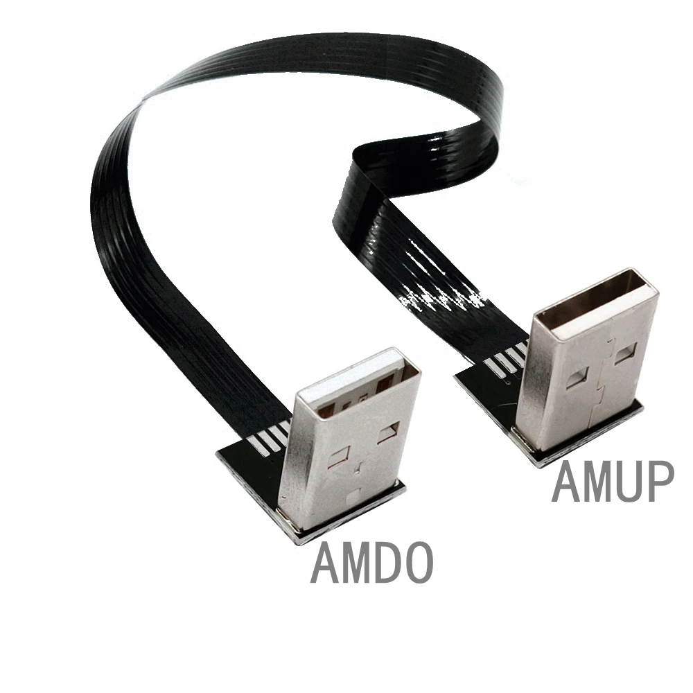 USB expansion data cable ultra high speed HD, ultra-thin USB 2.0 to USB cable type A plug to plug 90/270 degree angle up/down
USB expansion data cable ultra high speed HD, ultra-thin USB 2.0 to USB cable type A plug to plug 90/270 degree angle up/down