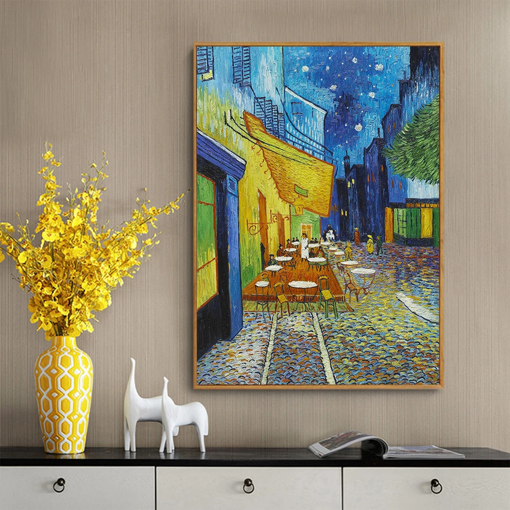Famous Painting Art Van Gogh Cafe Terrace At Night Canvas Print Abstract Wall Art Posters and Prints for Living Room Home Decor
Famous Painting Art Van Gogh Cafe Terrace At Night Canvas Print Abstract Wall Art Posters and Prints for Living Room Home Decor