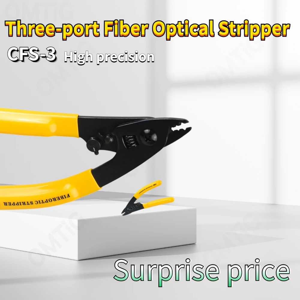 5PCS miller CFS-3 Three-port Fiber Optical Stripper/ Pliers/ Wire strippers FTTH Tools Miller Optical Fiber Stripping Pliers
5PCS miller CFS-3 Three-port Fiber Optical Stripper/ Pliers/ Wire strippers FTTH Tools Miller Optical Fiber Stripping Pliers