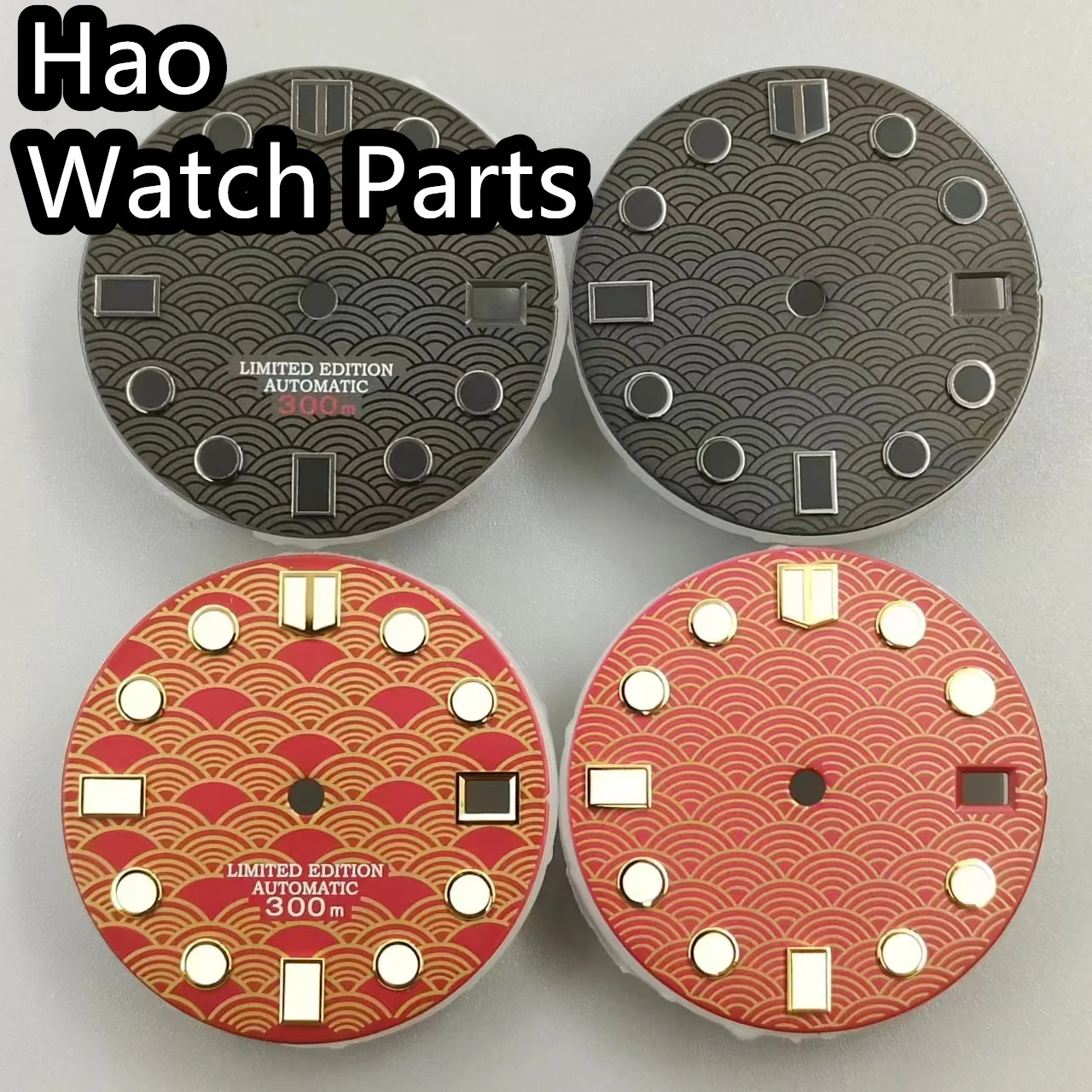 BLIGER 28.5mm Black And Red Gold Dial With Green Luminous For NH34 NH35 Movement for 3 o'clock and 3.8 crown cases
BLIGER 28.5mm Black And Red Gold Dial With Green Luminous For NH34 NH35 Movement for 3 o'clock and 3.8 crown cases