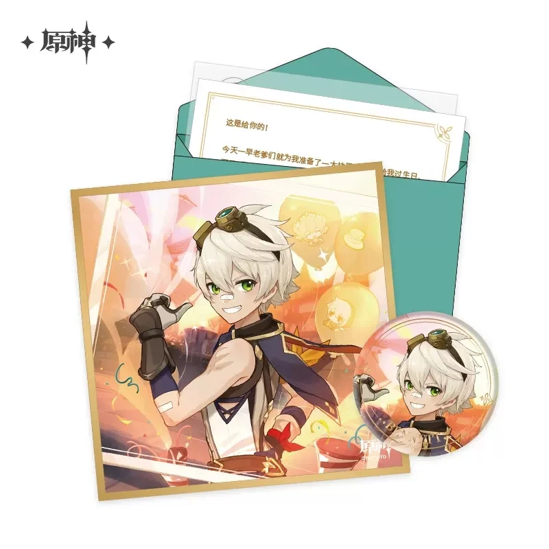 Genshin Impact Destined Day Character Birthday Set Anime Badge Colored Paper Letter BENNETT XIAO BEIDOU DIONA JEAN NOELLE Prop
Genshin Impact Destined Day Character Birthday Set Anime Badge Colored Paper Letter BENNETT XIAO BEIDOU DIONA JEAN NOELLE Prop